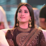 Janhvi Kapoor Soft NC Twill Embroidered Saree