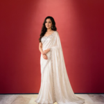 Ivory Space Silk Stone Work Saree