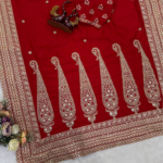 Red Wedding Wear Saree