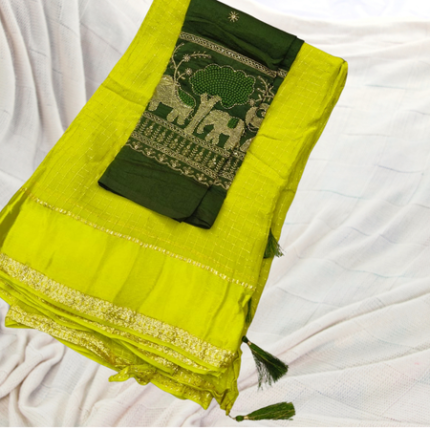 Premium Viscose Saree with Designer Blouse
