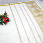 Onam Special Kerala Cotton Saree with Gold Zari Border