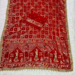 Red Dola Viscose Meena Ghungroo Saree
